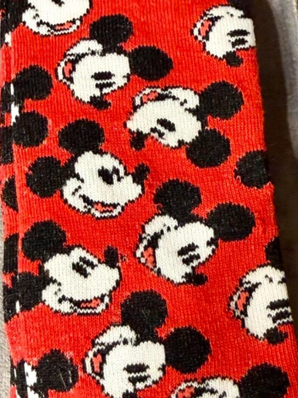 Mickey Mouse Pattern Crew Socks